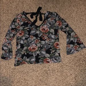 Floral sweater